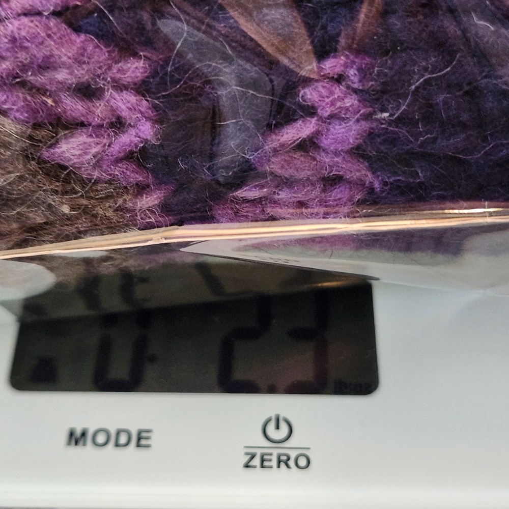 Vintage Landivar Iburg Wool Sweater Unisex XL Navy Purple Handmade in Ecuador - Picture 8 of 9